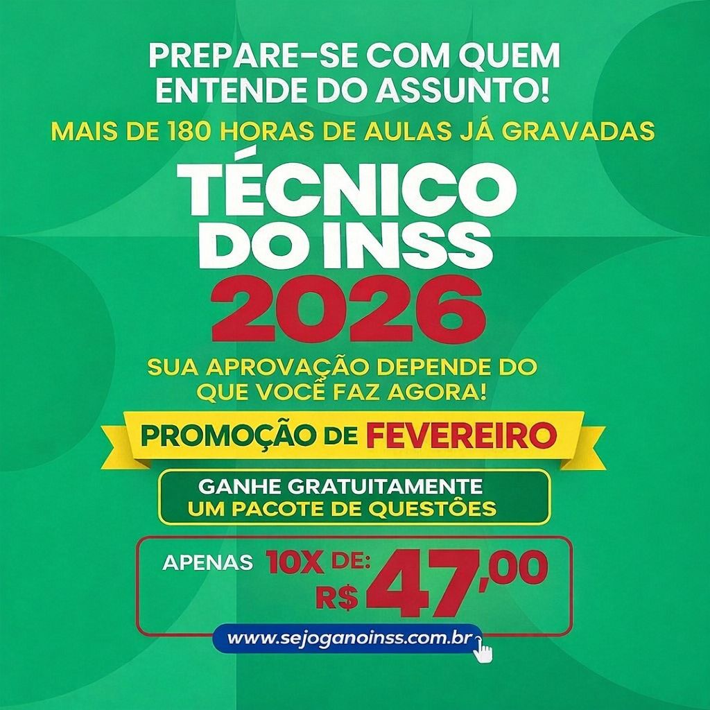 Decolando para o INSS 2026 Decolando para o INSS 2026