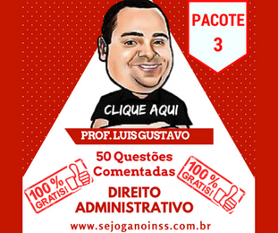 Curso Direito Administrativo - 50 questes comentadas em pdf - Pacote 3